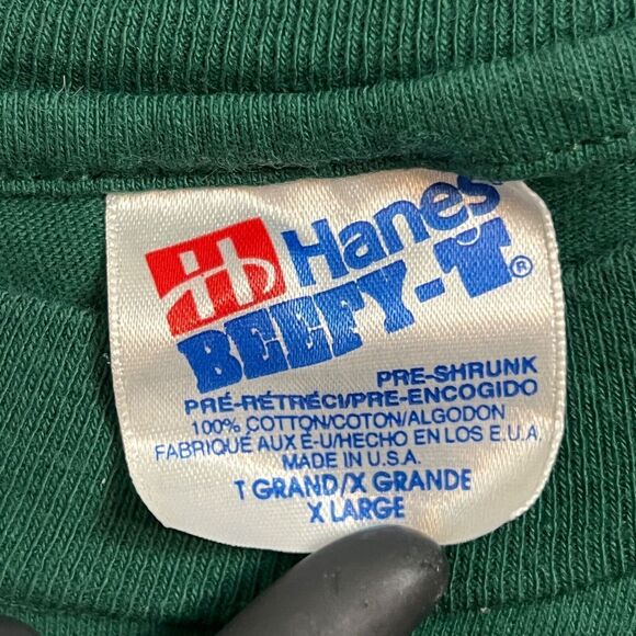 Vintage Joseph Sheffield Beer Society  XL Men Shirt Green‎ Single Stitch - Picture 12 of 13